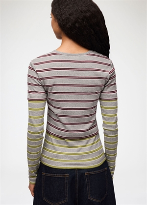 Soft cotton rib long sleeve double layer Port Royale A1040472 Ganni 